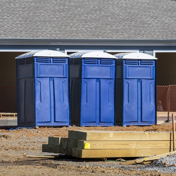 how can i report damages or issues with the portable restrooms during my rental period in Kite GA